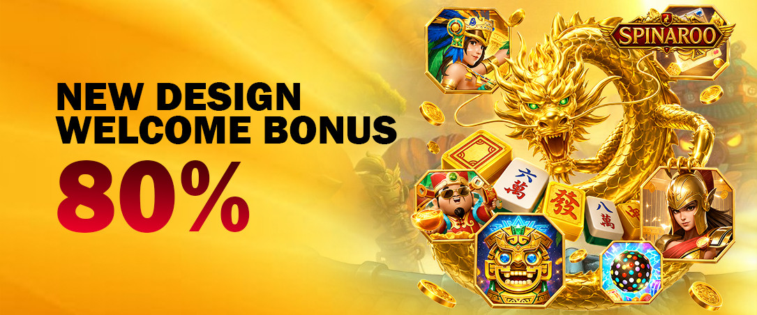 New Design Welcome Bonus 80% - Spinaroo